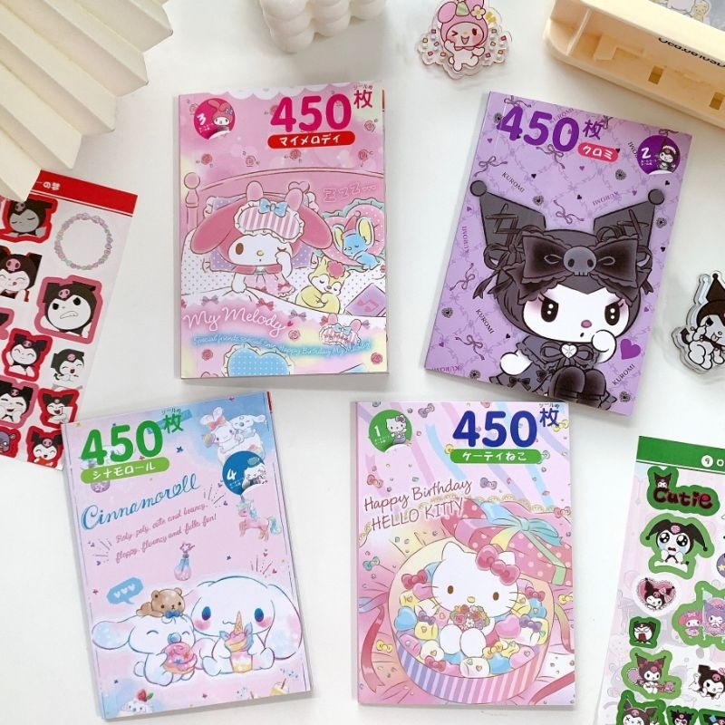 

Buku Sticker Sanrio Kuromi My Melody Cinnamoroll Hello Kitty 450pcs