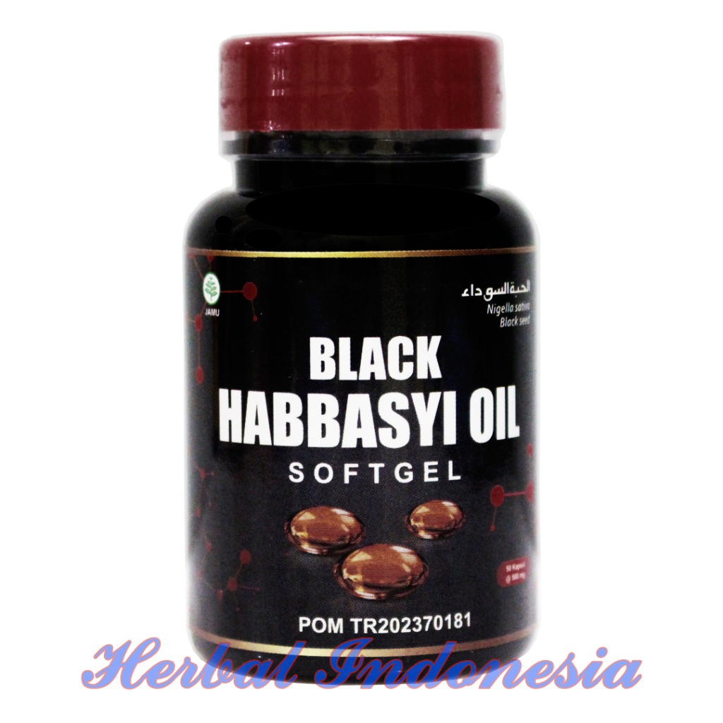 Kapsul Black Habbasyi Oil Softgel Isi 200 - Habbatussuada BlackSeed Oil Original
