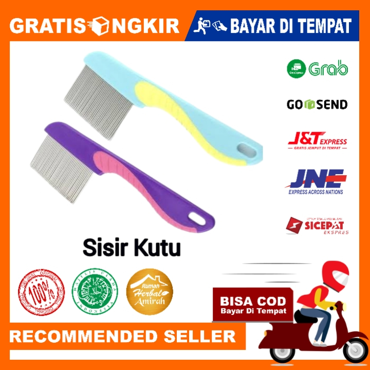 Sisir Kutu Rambut Serit Gagang