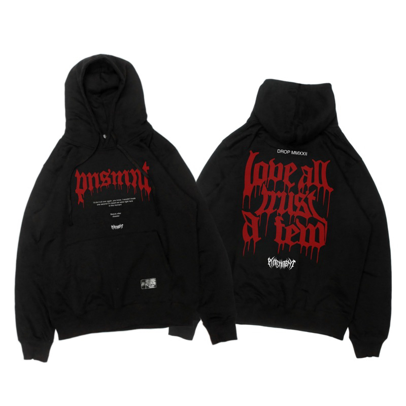 Jaket sweater hoodie distro unisex premium bahan tebal dan halus size M L XL