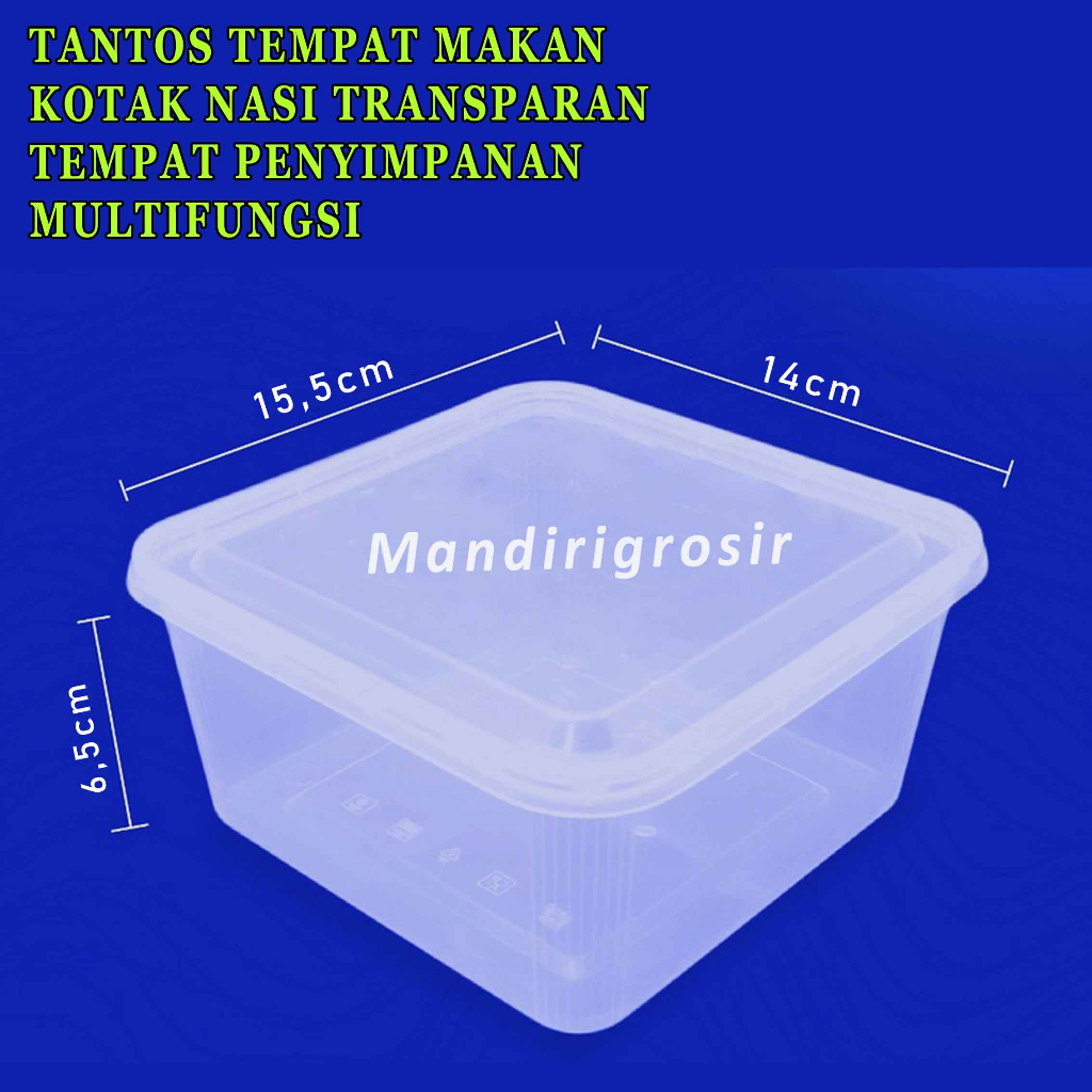 Tempat Makan* Tantos* Kotak Nasi Polos* Kotak Penyimpanan Multifungsi