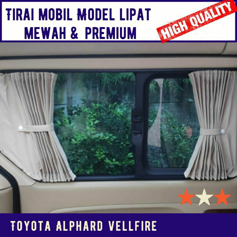Tirai gorden mobil Hyundai H1 Model Lipat Lipat Gordeng Mobil H 1 Premium Rel Besar