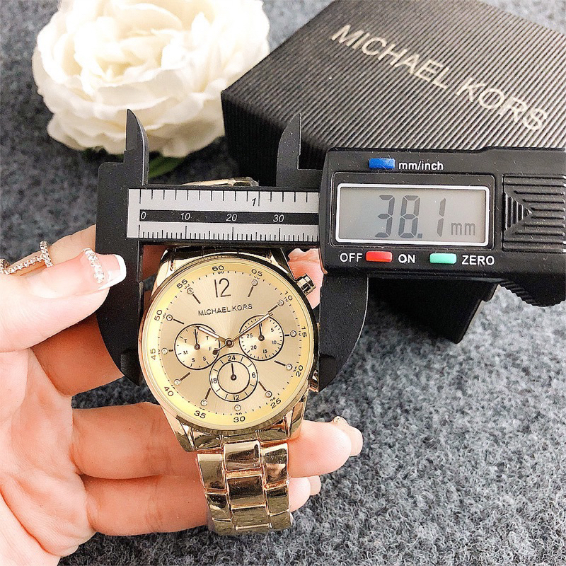 ((NEW IN)) JAM TANGAN MK MICHAEL KORS / MK MICHAEL KORS WATCH QUARTZ FULLSET BOX + PAPERBAG