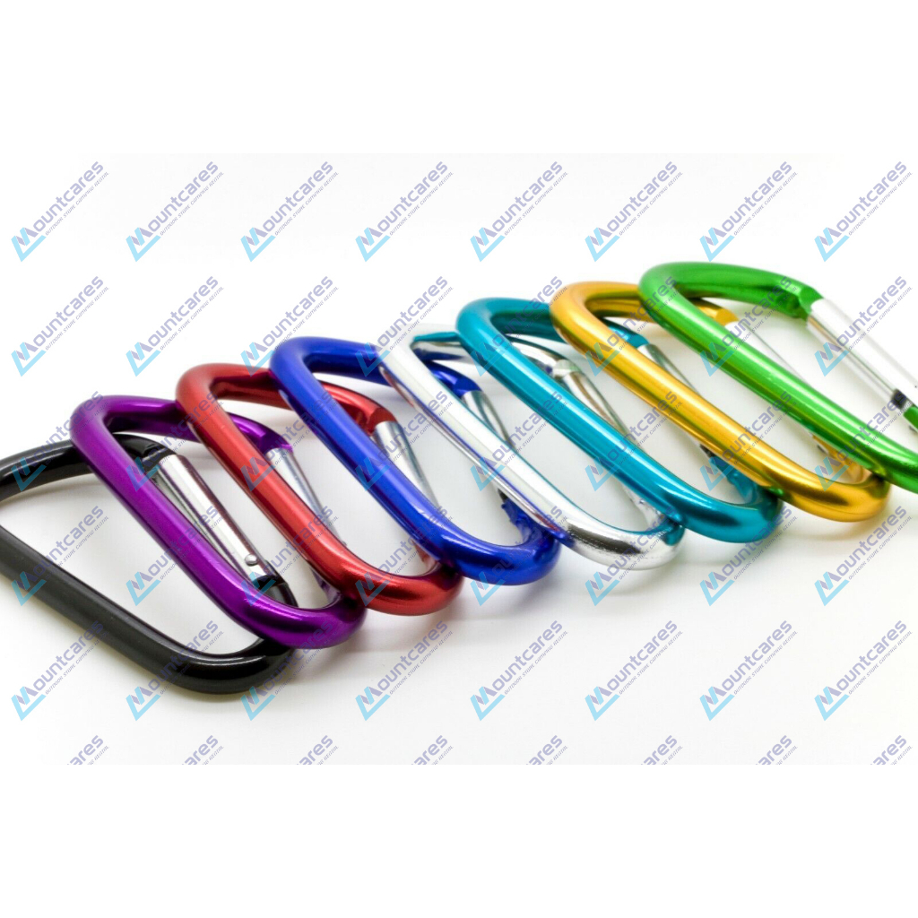 Carabiner 5D Shape Alumunium Alloy Ganci Gantungan Kunci Karabiner Mini Serbaguna