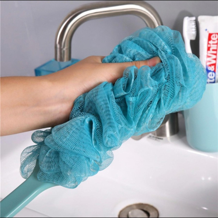 Sikat Spon Gagang Panjang Gosok Punggung Mandi Sponge Shower Puff Busa