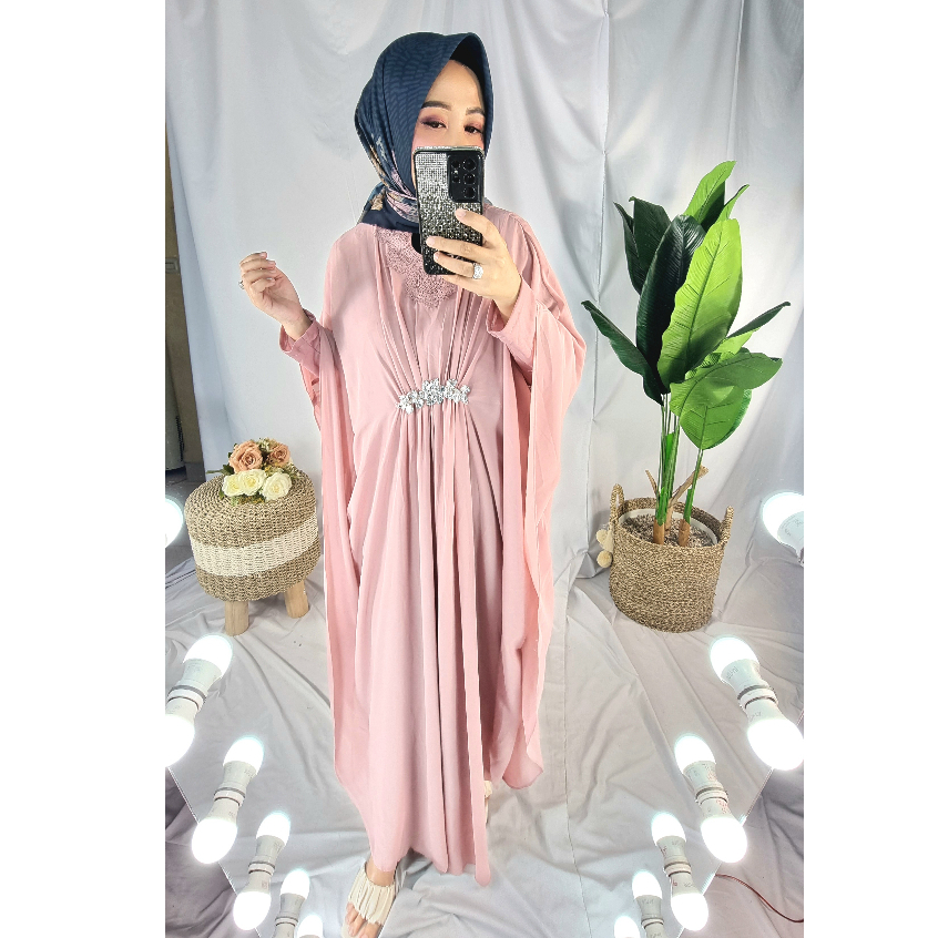 THALITA KAFTAN CERUTY POLOS/Kaftan Mewah premium