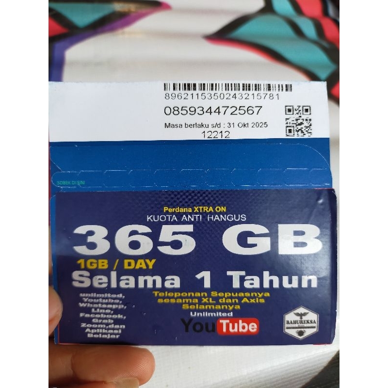XL Masa Aktif 1 Tahun
