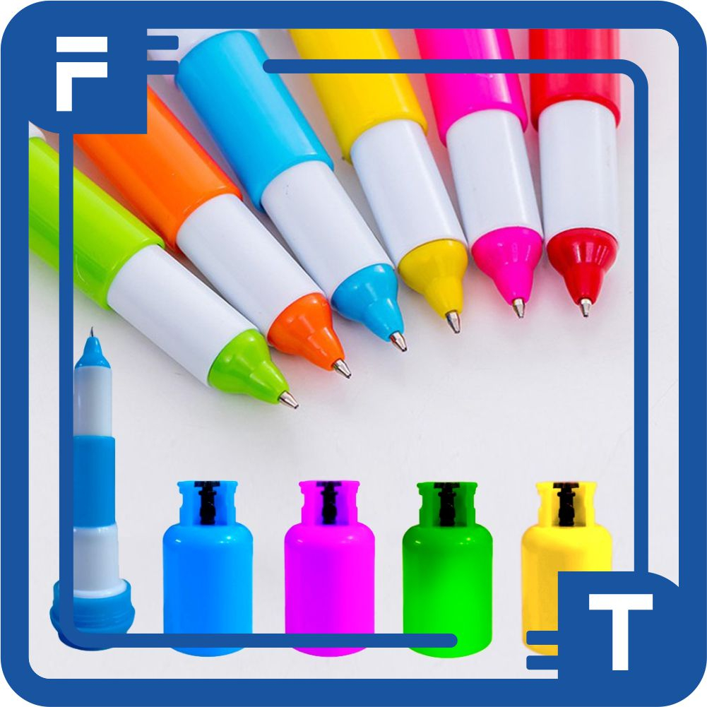 

✦FT✦ Pulpen Bentuk Tabung Gas Bullet Tip 0.5mm / Pena Alat Tulis Sekolah Kantor S053