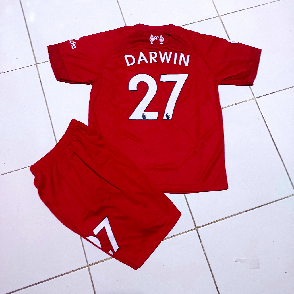 Jersey baju bola anak liverpool/baju bola liverpool mura/setelan baju bola anak usia 7-12 th