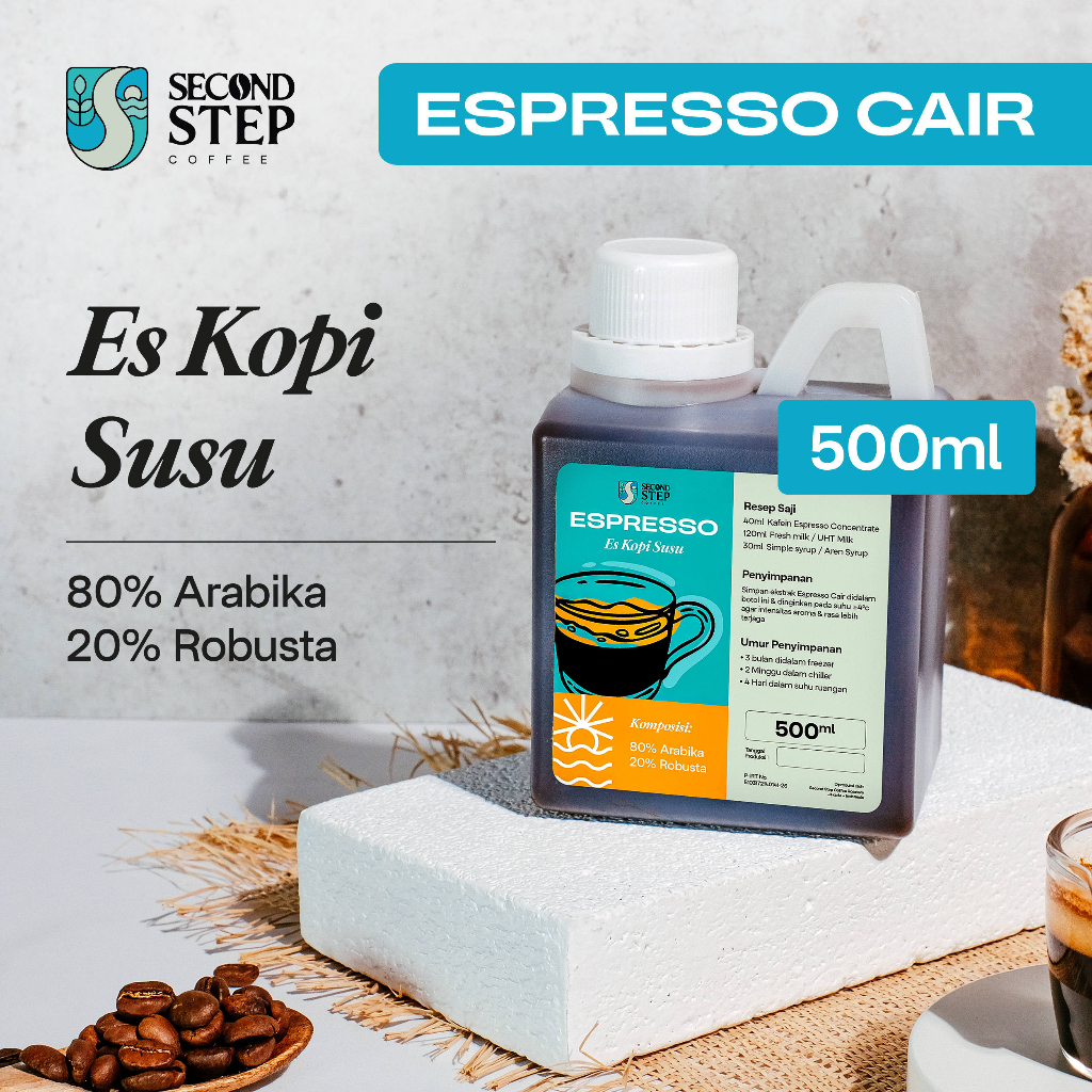 

Espresso Cair Kopi Susu Kekinian Konsentrat Murni Minuman 500ml