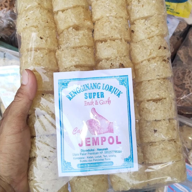 

Rengginang lorjuk (ukuran kecil) cap jempol // camilan khas Sumenep