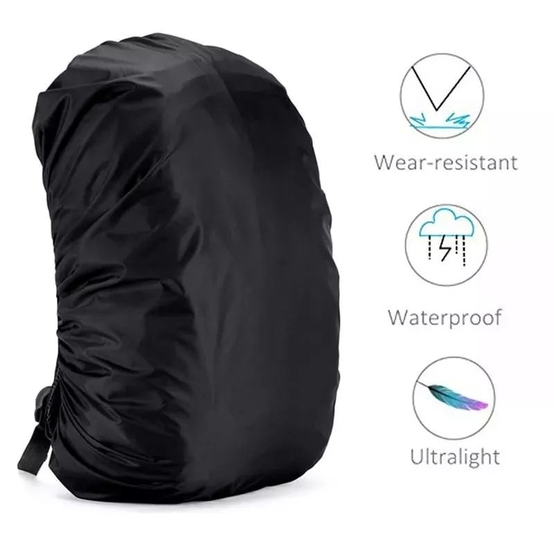 PROMO Raincover Waterprof Anti Air Hitam Pelindung Debu Air Tas Ransel Backpack