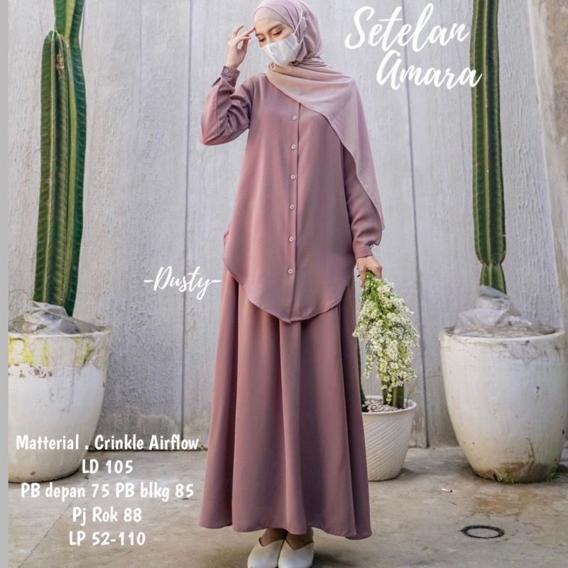 Fashion MUSLIM, baju wanita, baju stelan wanita, setelan, stelan, Baju stelan, fashion wanita, one set. Setelan Amara