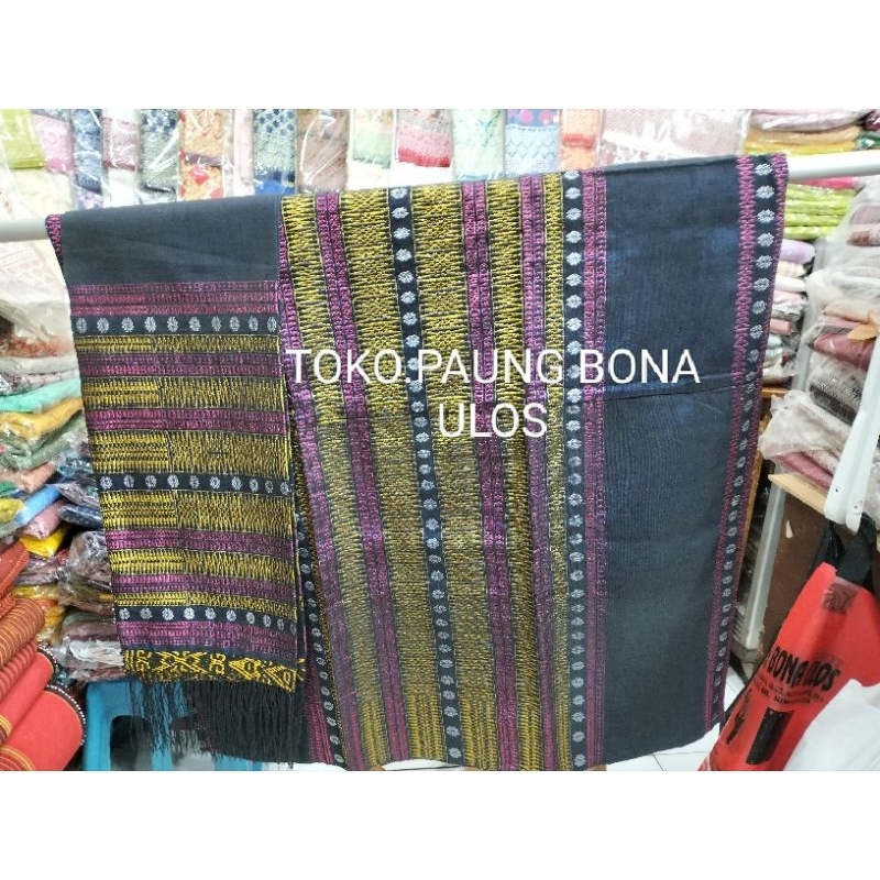 SONGKET TUMTUMAN TARUTUNG ICOR MOLOR BIRU NEFI KEPALA GOLD/PUTIH/BIRU DAN PUTIH