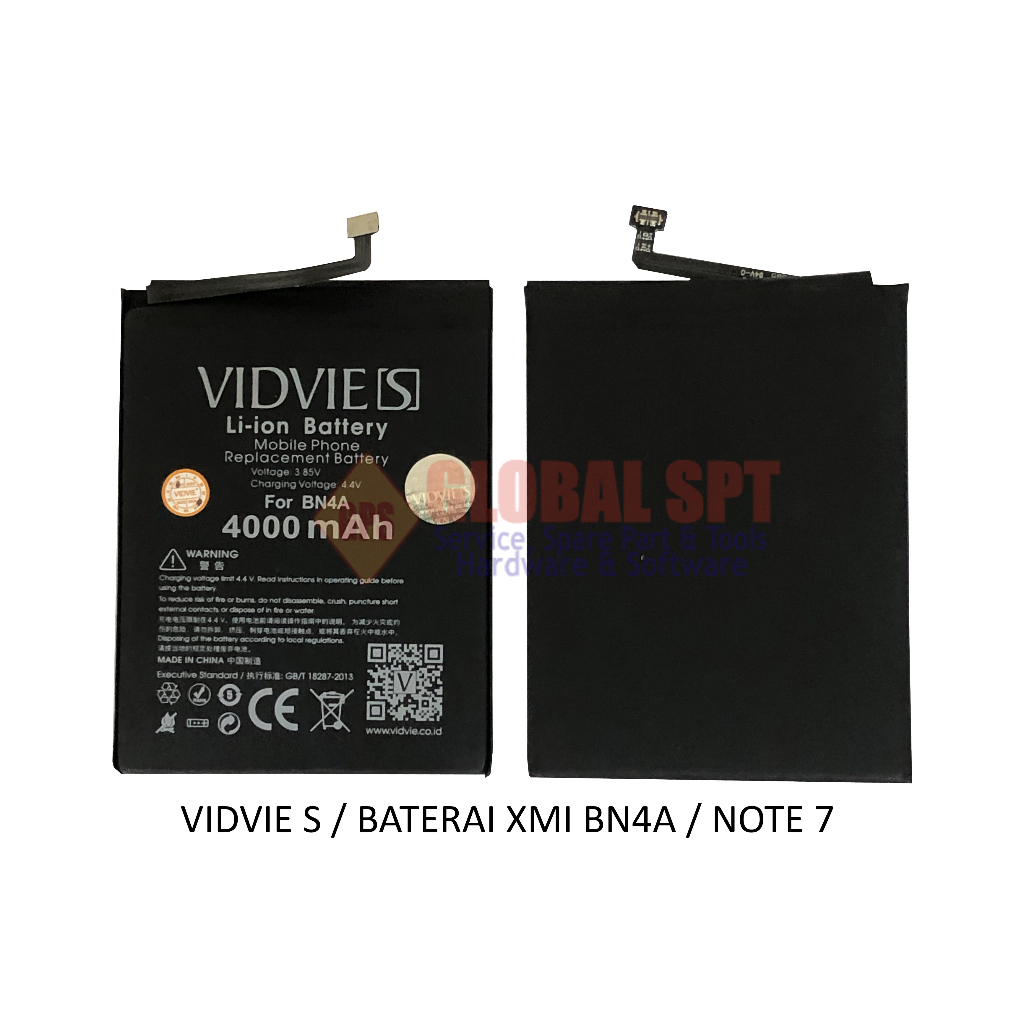 VIDVIE S / BATERAI XIAOMI BN4A / BATRE NOTE 7 / BATERE