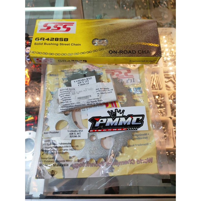 Gear Set Sss Rxking Fizr Jupiter 428 35,35,37,38