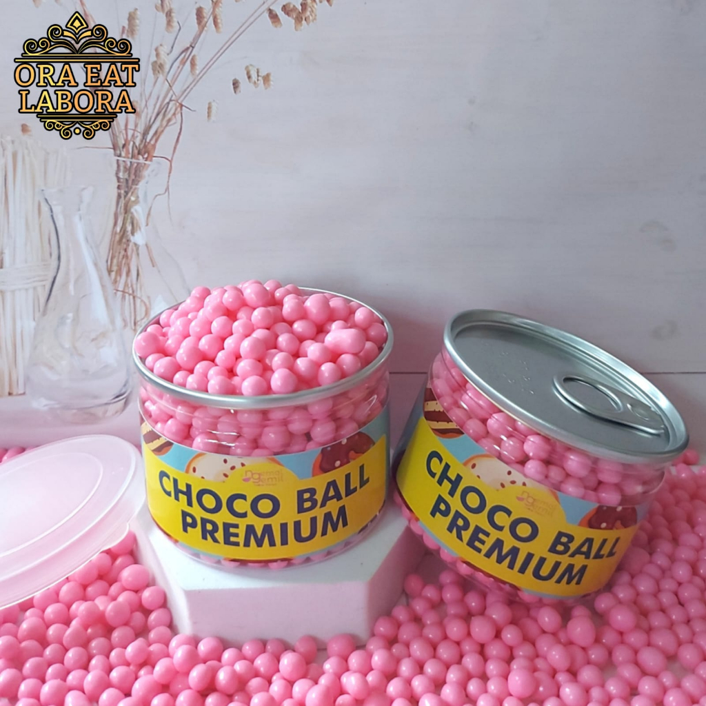 

Can Chocoball Pink Strawberry Sprinkle Bola Pink Topping Kue Donut Bolu Kualitas Premium - Ora Eat Labora