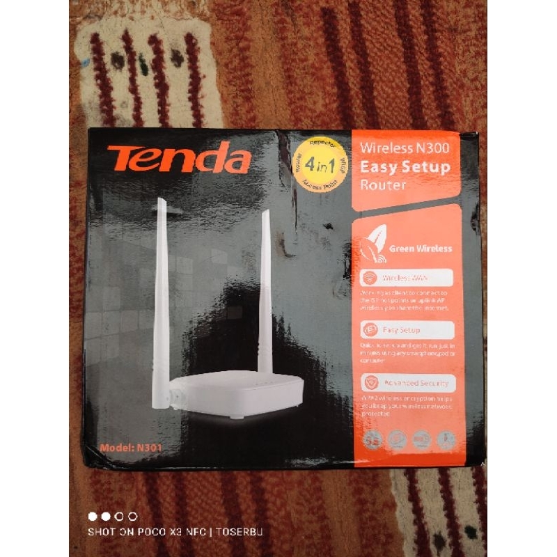 Tenda N301 wireless N300 easy setup router
