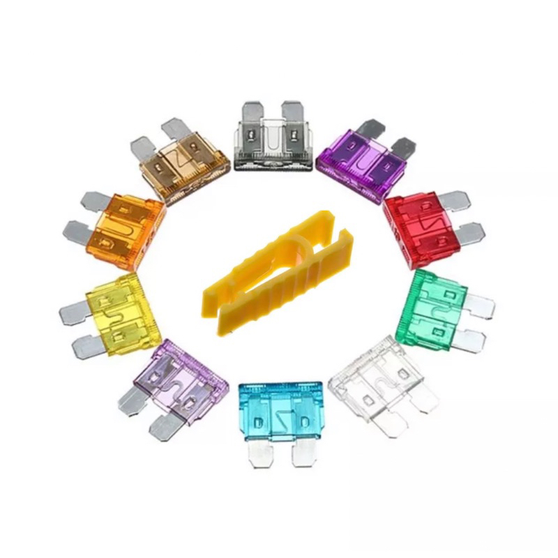 Sekring Tancap Fuse Standar 100 pcs Ukuran 2A ~ 35A