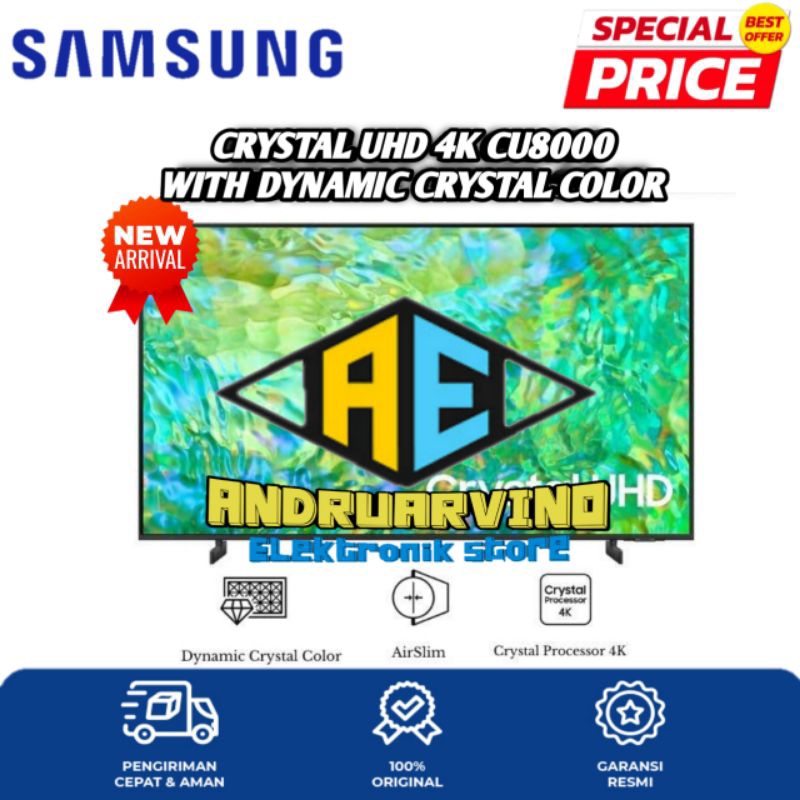SAMSUNG 65CU8000 SMART TV CRYSTAL UHD 4K 65 INCH UA65CU8000