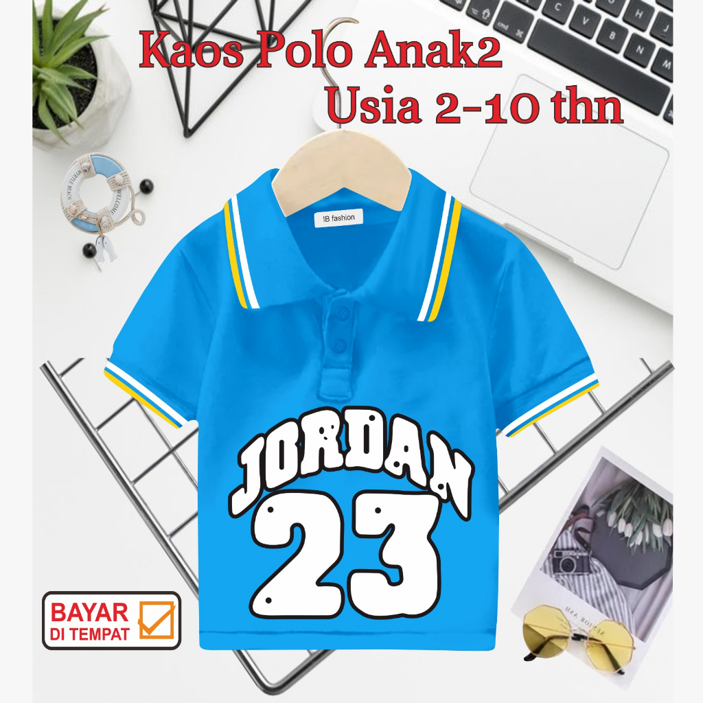 ((IB))KAOS ANAK2 KERAH POLO/JORDAN DIGITAL SABLON