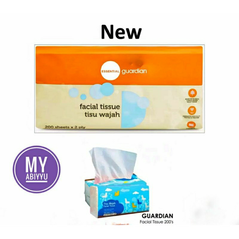 GUARDIAN FACIAL TISSUE 200'S