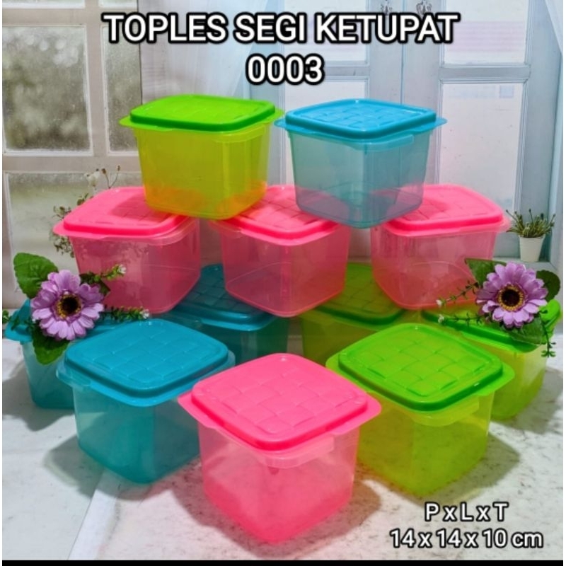 Toples Plastik Segi Ketupat Isi 12 Buah