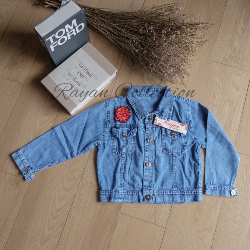 JAKET JEAN ANAK VAREASI PITA 3D UMUR 1 SAMPAI 6 TH