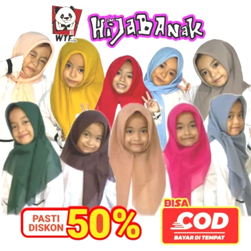 HIJAB ANAK // BELLA SQUARE ANAK DAN JILBAB ANAK SEKOLAH // HIJAB SEGIEMPAT KIDS // KERUDUNG ANAK