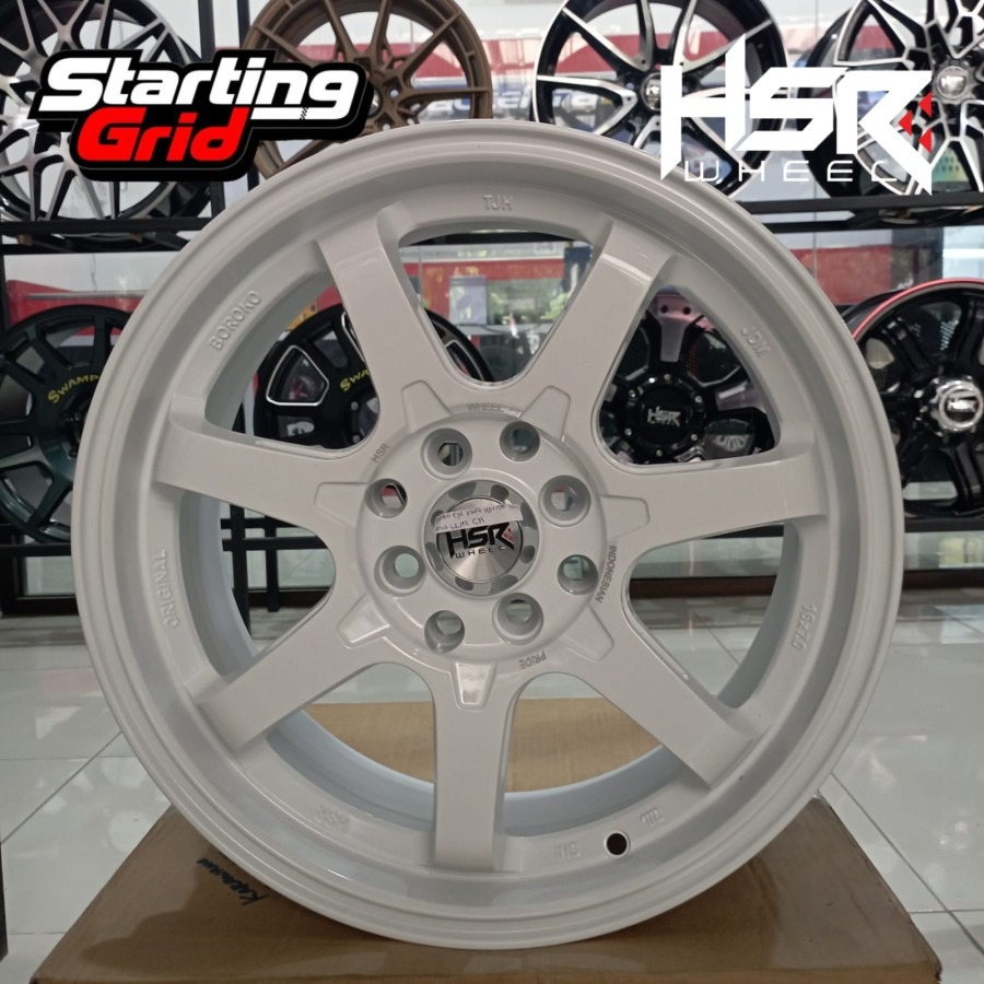 Velg city, agya, brio, jazz ring 16 hsr boroko tjh warna white - pelek te37 R16