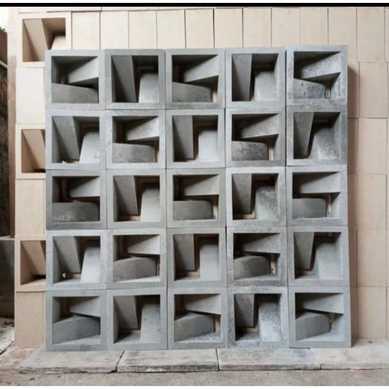 Roster beton minimalis murah, roster motif, roster lubang angin, roster beton warna abu