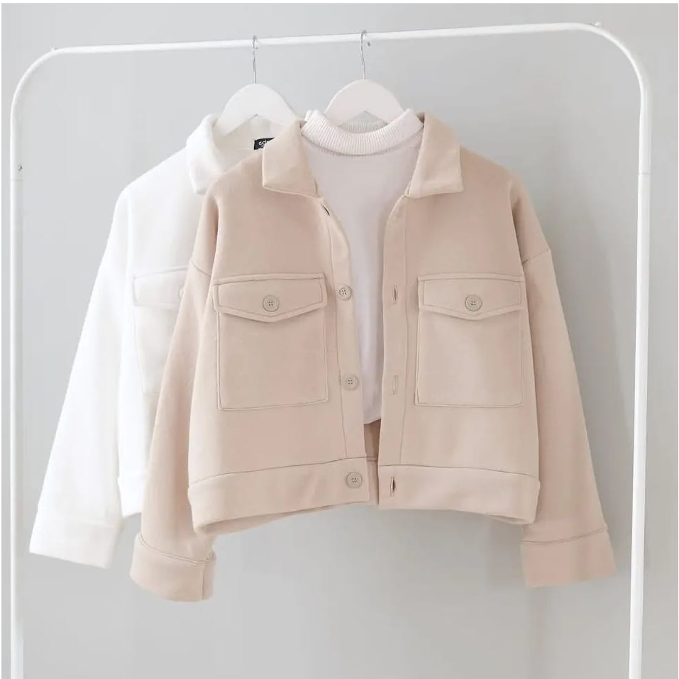 LEZY CROOPE BUTOON SWEATER OUTER WANITA OVERSIZE