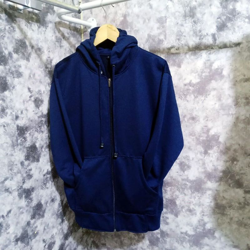 Hoodie Zipper / Sweater Resleting / Jaket Polos Unisex Size M - XXL