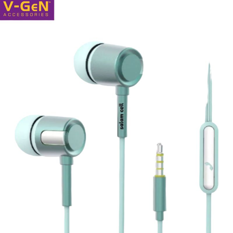 Headset V-Gen VEP1-20 Extra Bass Stereo Sound With Microphone Original VGEN VEP1 20