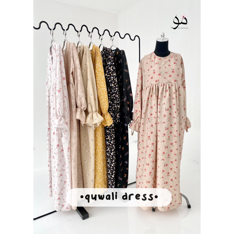 BY MAURORA - quwali dress | homedress baju hamil baju menyusui bukaan pinggir kanan dan kiri | gamis
