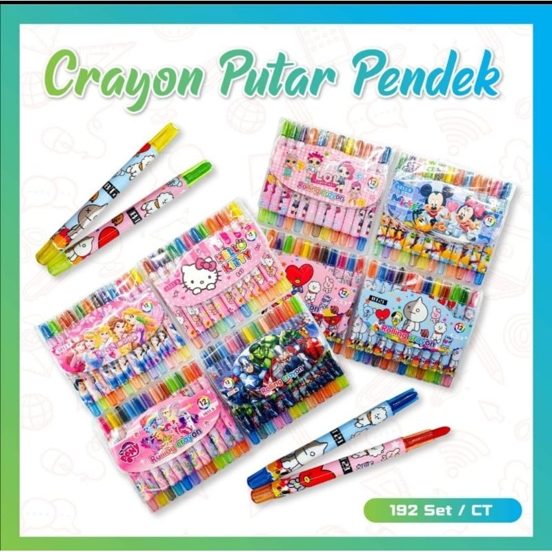 

crayon putar 12 warna pendek