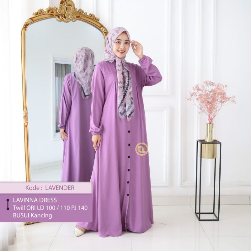 Lavinna dress lavender by elzhaf id size M