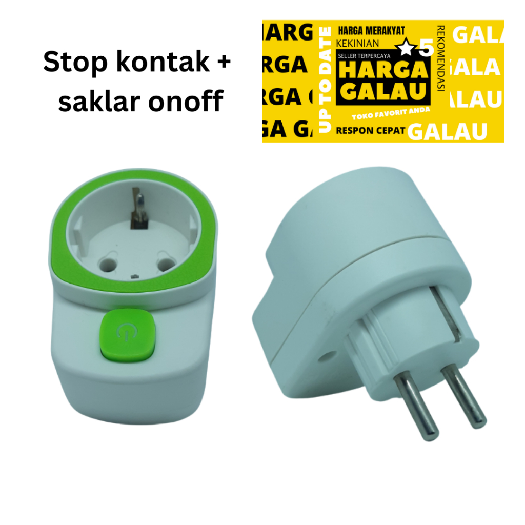 Stop kontak + saklar onoff + led indikator sudah SNI | sambungan lubang listrik arde dengan switch power