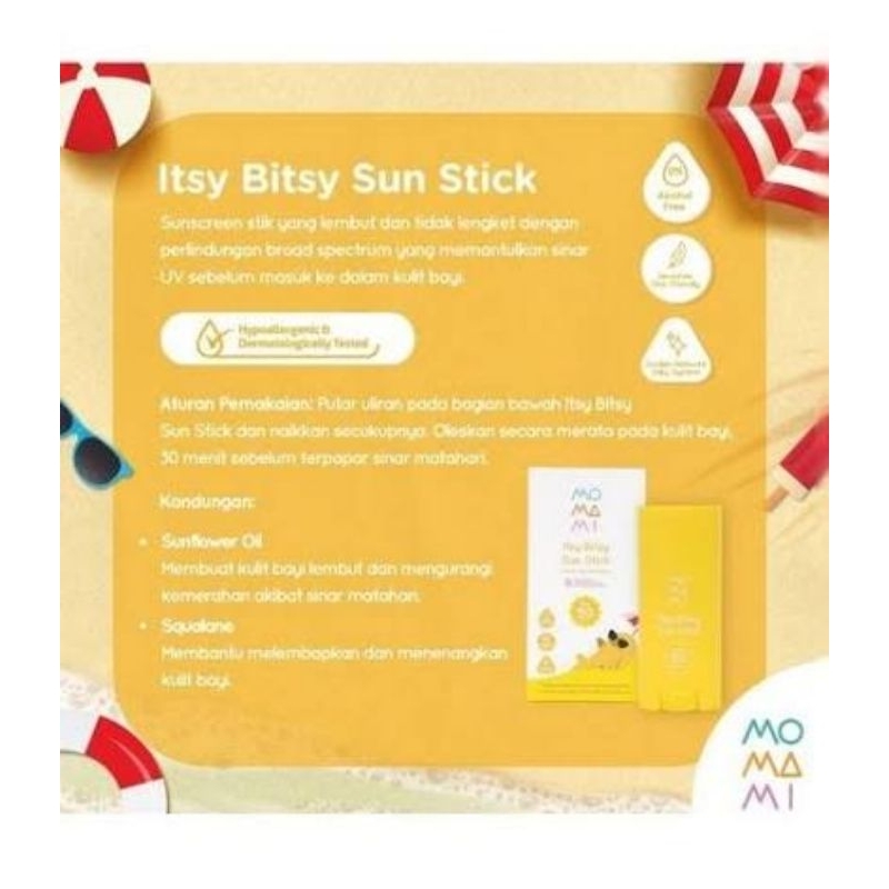 Momami Itsy Bitsy Sun Stick 15g / Sunscreen Bayi