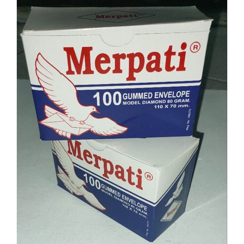 

AMPLOP BIRU MERPATI KECIL UK 110 X 70 MM