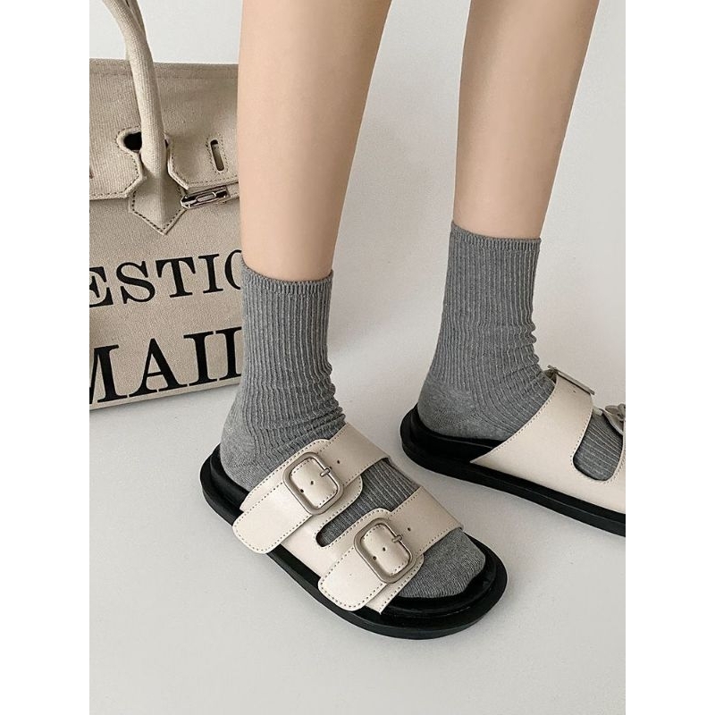 [COZY] Bella Sandal Flat Fashion Wanita Import Korea