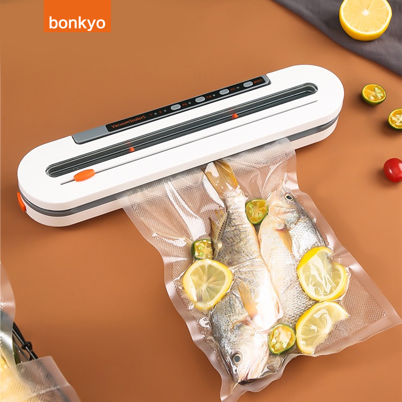 Bonkyo Vacuum Sealer Machine  Automatic Vacuum Packing Machine, Compact Food Sealer Vacuum for Food Preservation Dry