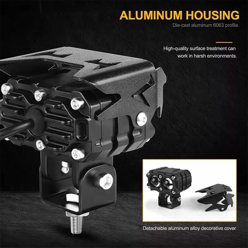 ￼LAMPU TEMBAK LASER LED D3 SQL 2  MATA PUTIH KUNING 2 WARNA