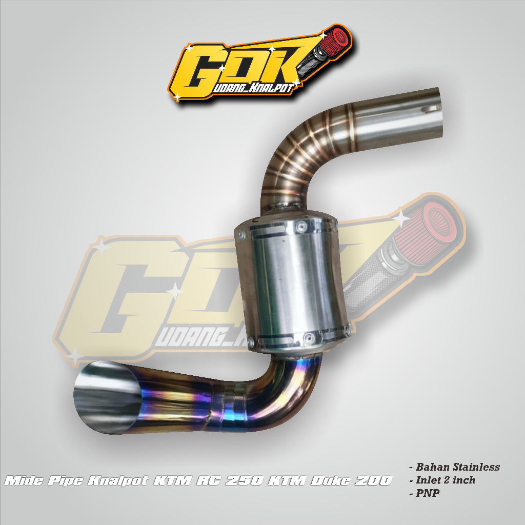 Mide Pipe Knalpot KTM RC 250 KTM Duke 200