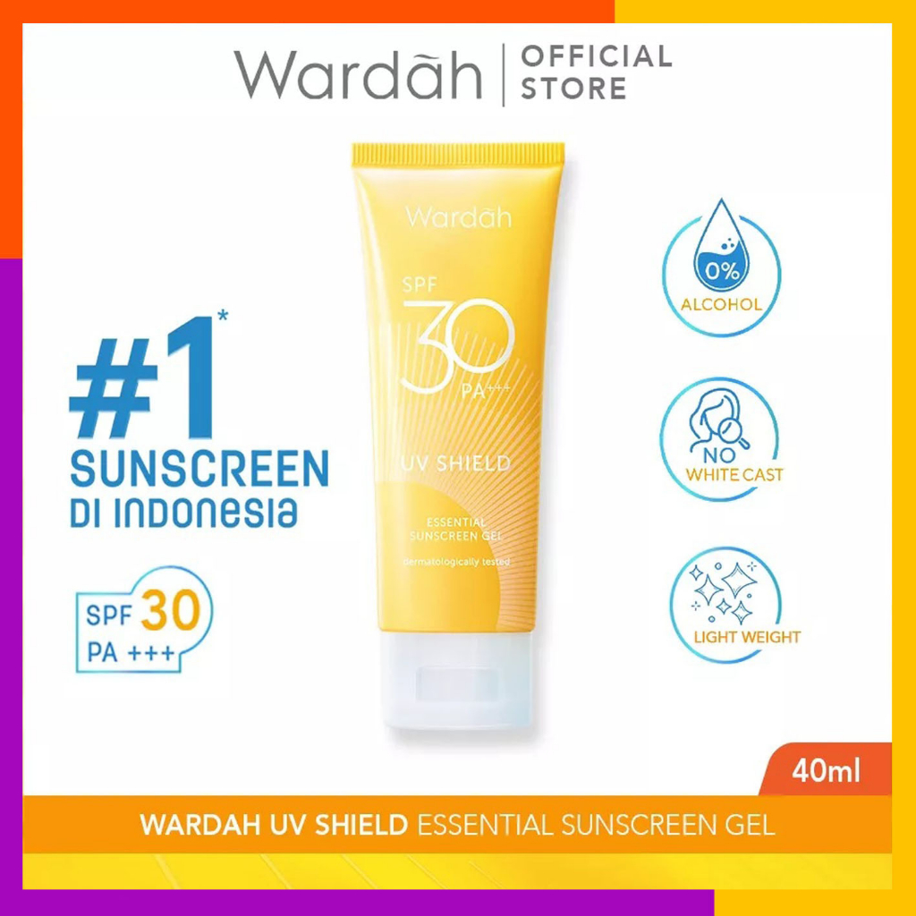 Wardah UV Shield Essential Sunscreen Gel SPF 30 PA +++ 40 ml