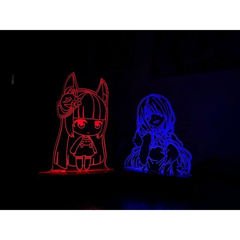 Custom Lampu Akrilik Karakter Anime