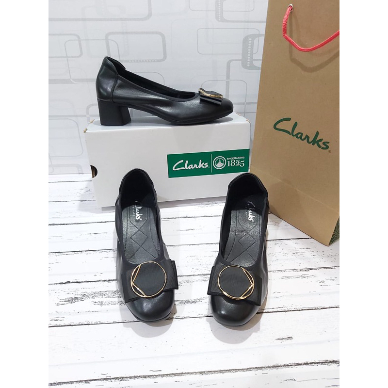 Clarks wedges RG-A6289 100 % kulit sapi asli