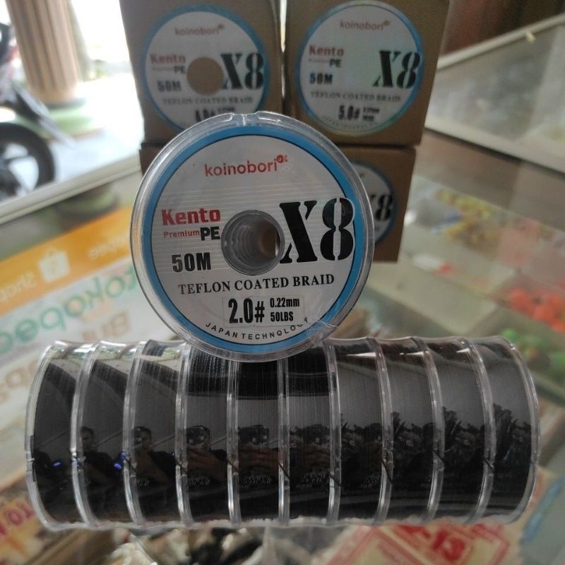Benang pancing PE KENTO KOINOBORI X8 50M