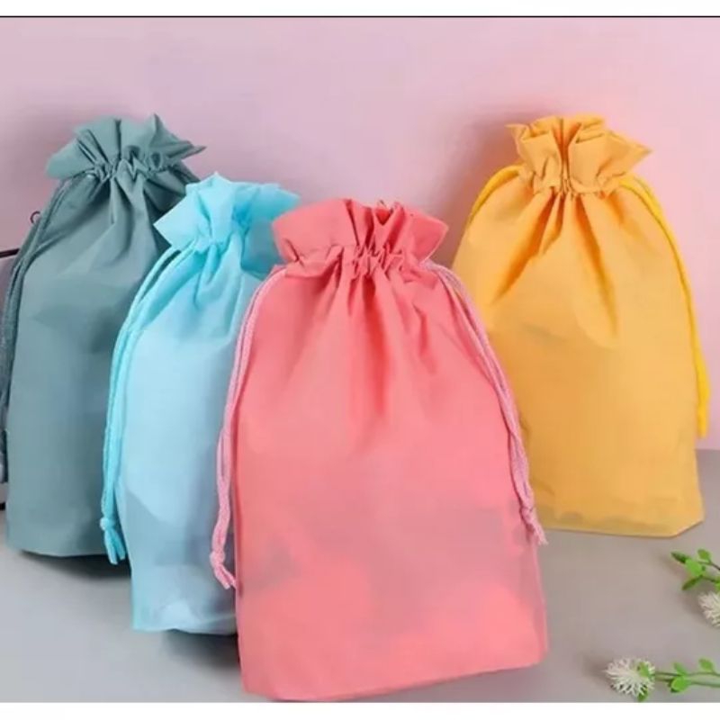 Tas Travel Pouch Polos Warna Kantong Travel Pouch Bag Premium