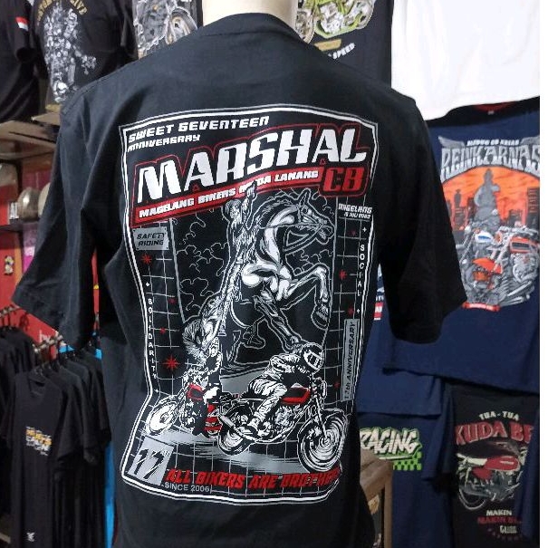 Kaos acara CB Marshal Magelang Anniversary 17th
